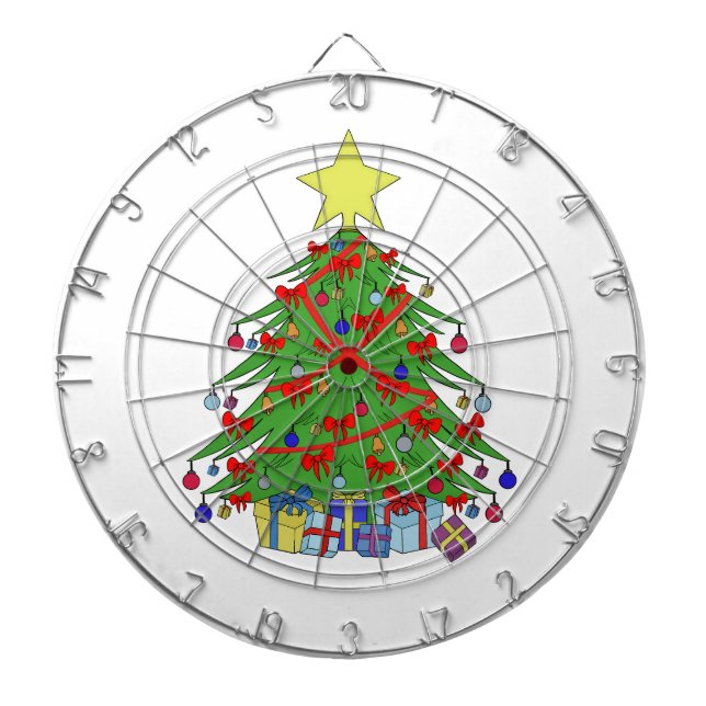 Cible De Fléchettes Arbre de Noël (Devant)