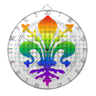 Cible De Fléchettes Arc-en-ciel