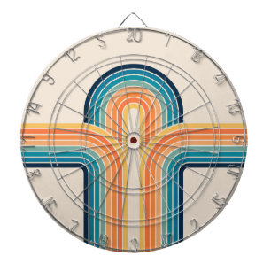Cible De Fléchettes Arcs triples et colorés
