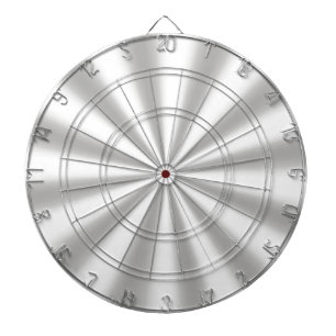 Cible de flechettes argentée de Starburst