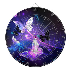 Cible De Fléchettes Arrière - plan aux papillons de nuit