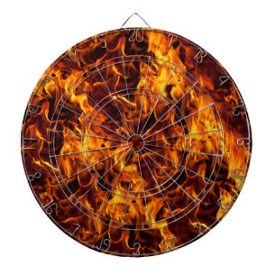 Cible De Fléchettes Arrière - plan Motif incendie / flamme