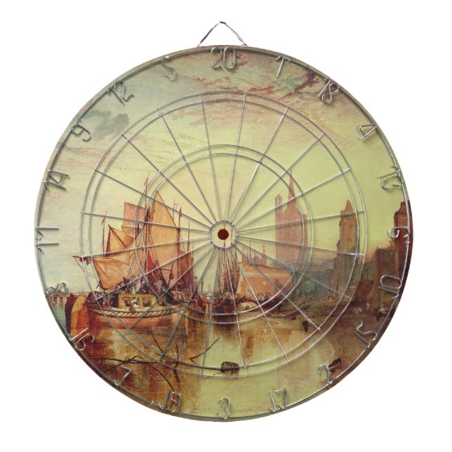 Cible De Fléchettes Arrivée d'un paquebot par Joseph Turner (Devant)