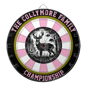 Cible De Fléchettes Art ciblé par les cerfs de forêt rustiques