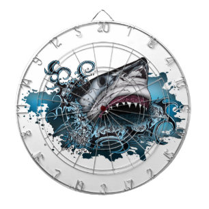 Cible De Fléchettes Attaque de requins