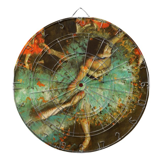 Cible De Fléchettes Ballerina Dance Green Dancer Edger Degas Peinture (Devant)