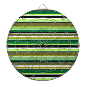 Cible De Fléchettes Bandes blanches vert mignonne