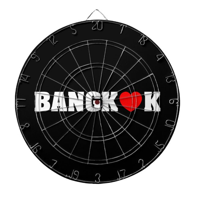 CIBLE DE FLÉCHETTES BANGKOK LOVE (Devant)