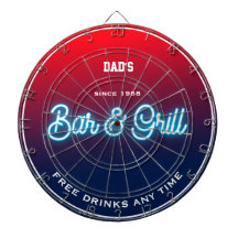 Bar & Grill Papa's Any Name Red Blue Funny Slogan
