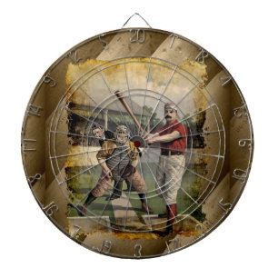 Cible De Fléchettes Baseball : Vintage