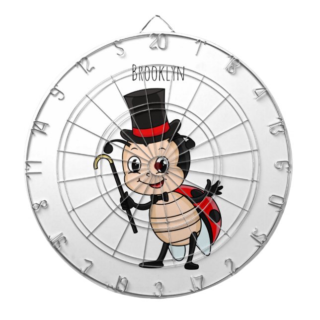 Cible De Fléchettes Bébé mignon avec chapeau et dessin animé de cravat (Devant)