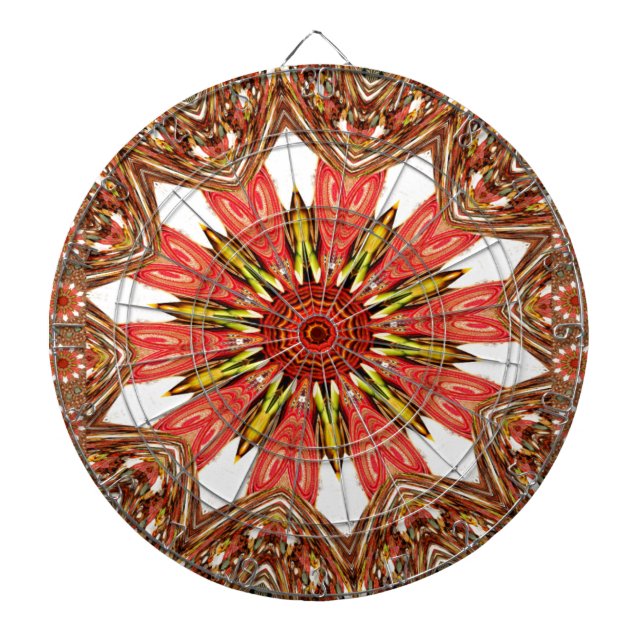 Cible De Fléchettes Belle belle asiatique traditionnelle motif (Devant)
