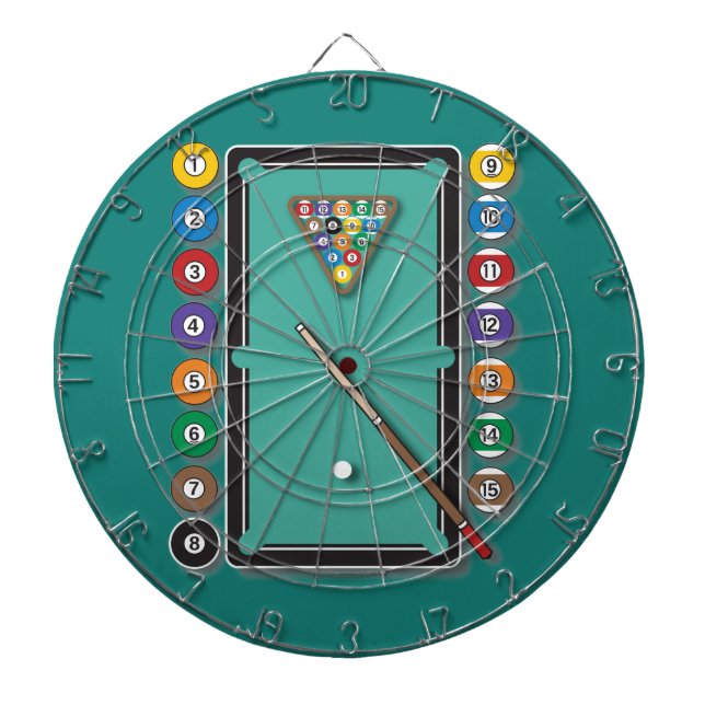 Cible De Fléchettes Billards (Devant)