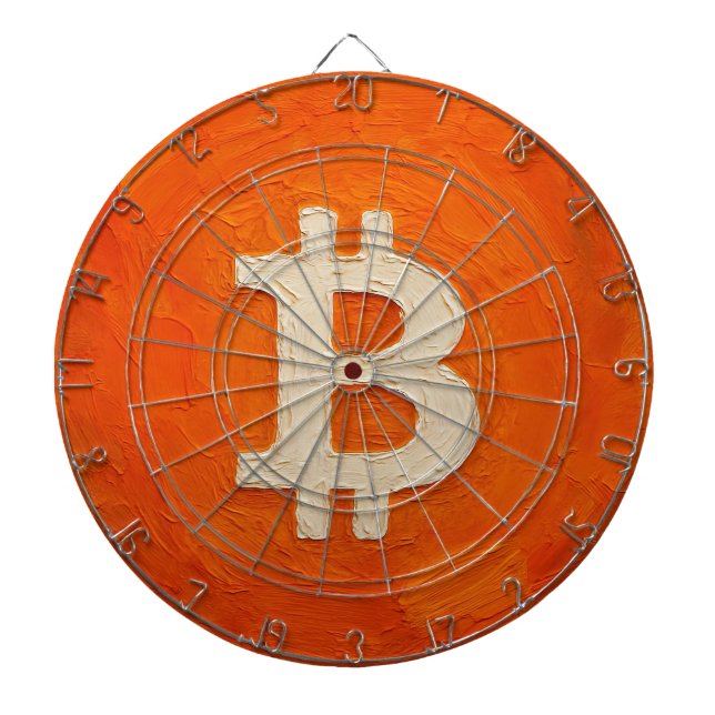 Cible De Fléchettes Bitcoin Standard (Huile, Style : 3) (Devant)