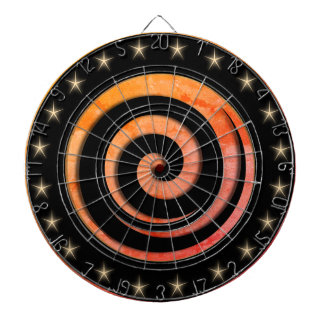 Cible De Fléchettes Black and Orange Regulation Dart Board