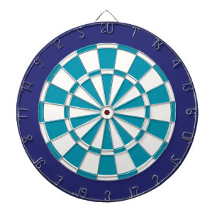 Cible de flechettes : Blanc, Turquoise Et Bleu Mar