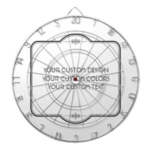 Cible De Fléchettes BLANC Votre Design Ici -