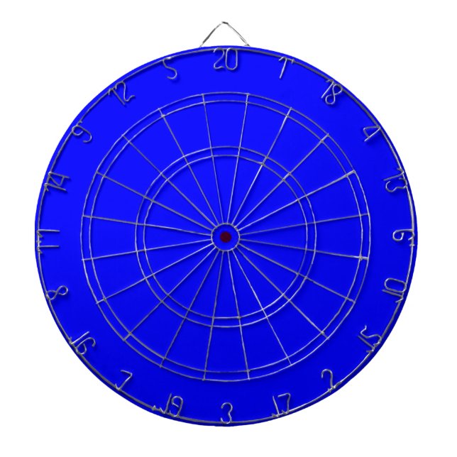 Cible De Fléchettes Bleu (couleur solide) (Devant)