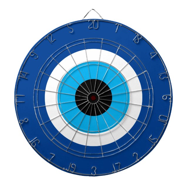 Cible De Fléchettes Bleu Mati Evil OEil nazar symbole conception table (Devant)