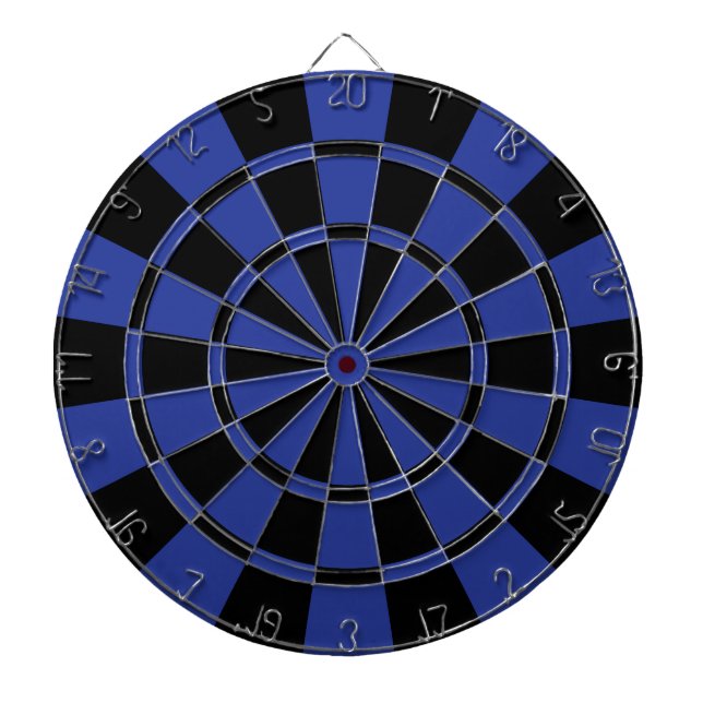 Cible De Fléchettes Bleu royal et noir (Devant)