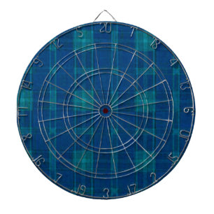 Cible de flechettes bleue