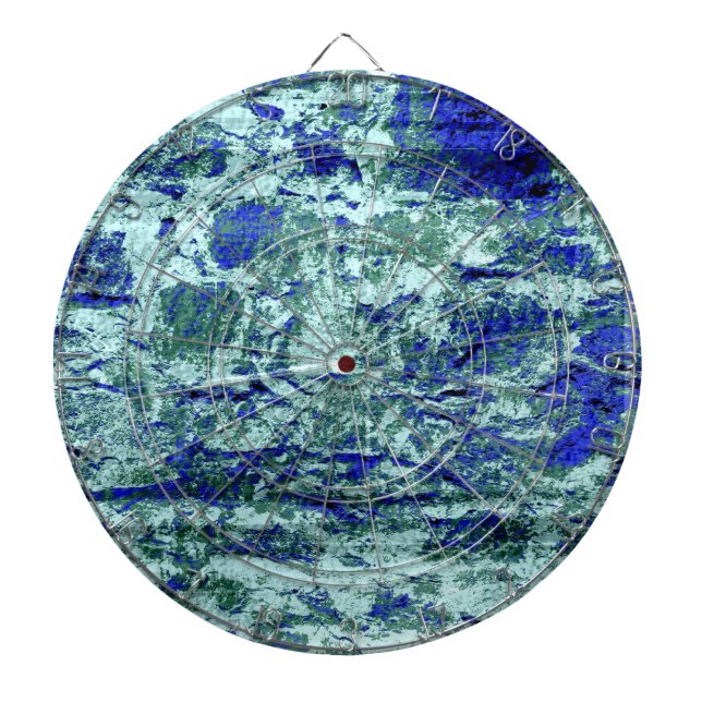 Cible De Fléchettes Blue brick grunge crack textures (Devant)