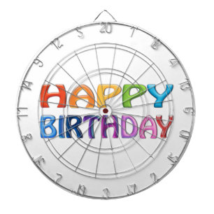 Cible De Fléchettes BONJOUR D'ANNIVERSAIRE - Joyeux cadeau en 3D