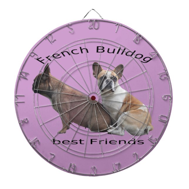 Cible De Fléchettes Bouledogue français Bons amis Bouledogue français (Devant)