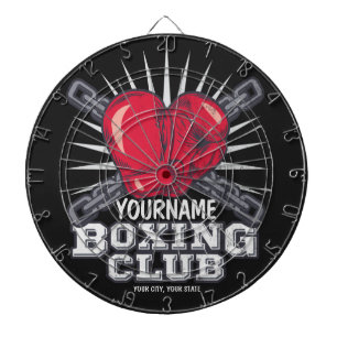 Cible De Fléchettes Boxer champion de course
