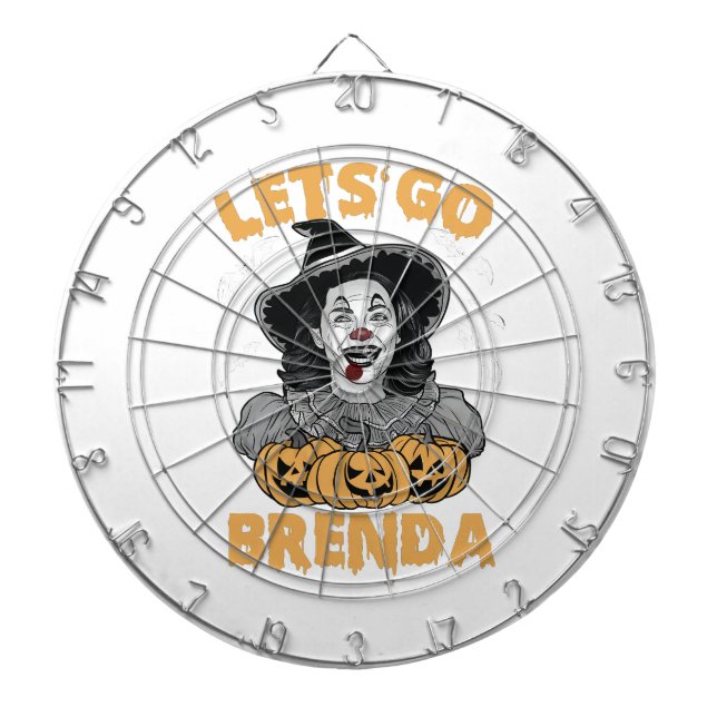Cible De Fléchettes Brenda Éffrayant Halloween Kamala Harris (Devant)