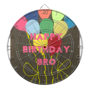 Cible De Fléchettes Bro Art d'anniversaire heureux