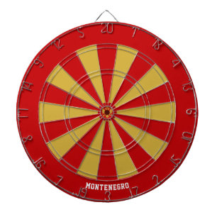 Cible De Fléchettes Bullseye du Patriote du drapeau monténégrin