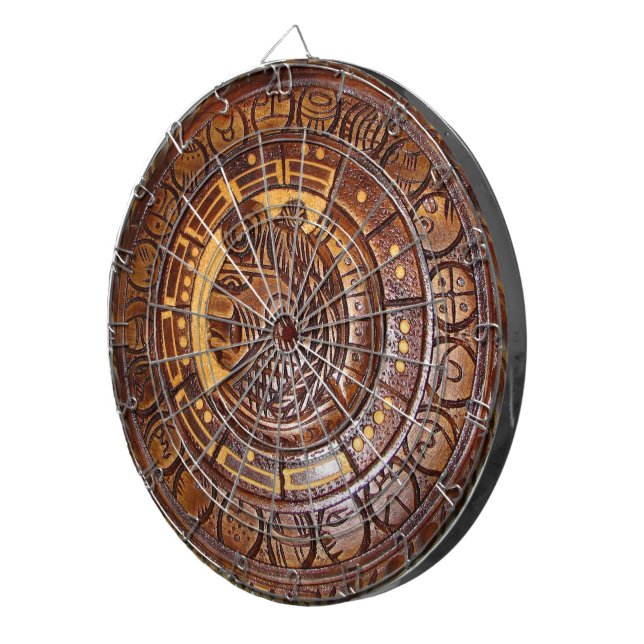 Cible De Fléchettes Calendrier de Natif américain (Devant droit)