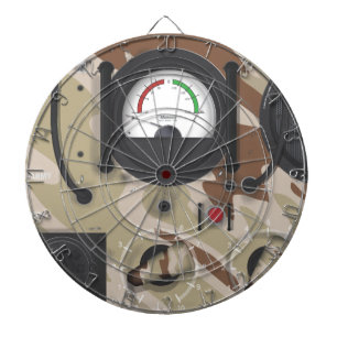 Cible De Fléchettes Camouflage de l'armée de la radio désertique.