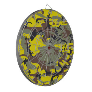 Cible De Fléchettes Camouflage jaune et Brown, Militaire, Armée