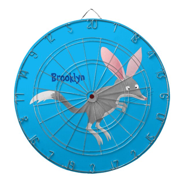 Cible De Fléchettes Caricature de bilby australien très heureuse (Devant)