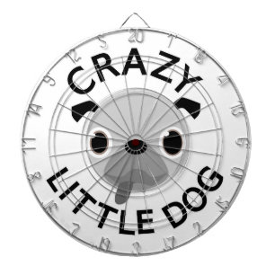 Cible De Fléchettes Carlin fou petit chien