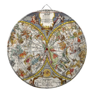 Cible De Fléchettes Carte du ciel planisphère vintage par Nicholas de 