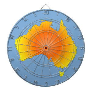 Cible De Fléchettes Carte Sunny Australie