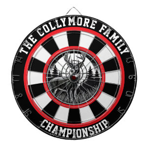 Cible De Fléchettes Cerf anné en conception forestière