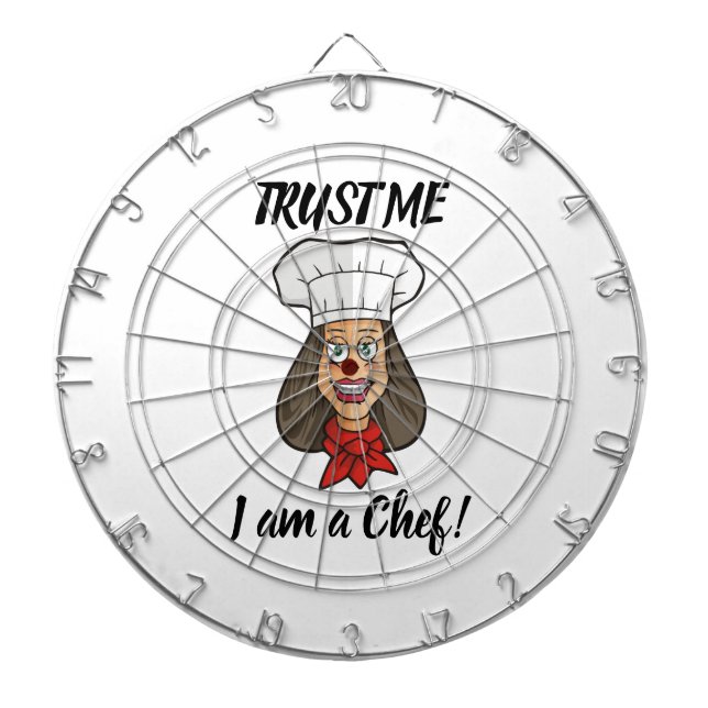 Cible De Fléchettes Chef femme (Devant)