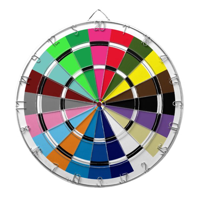 Cible De Fléchettes Cheval unique Racing Saddle Cloth Colors Dartboard (Devant)
