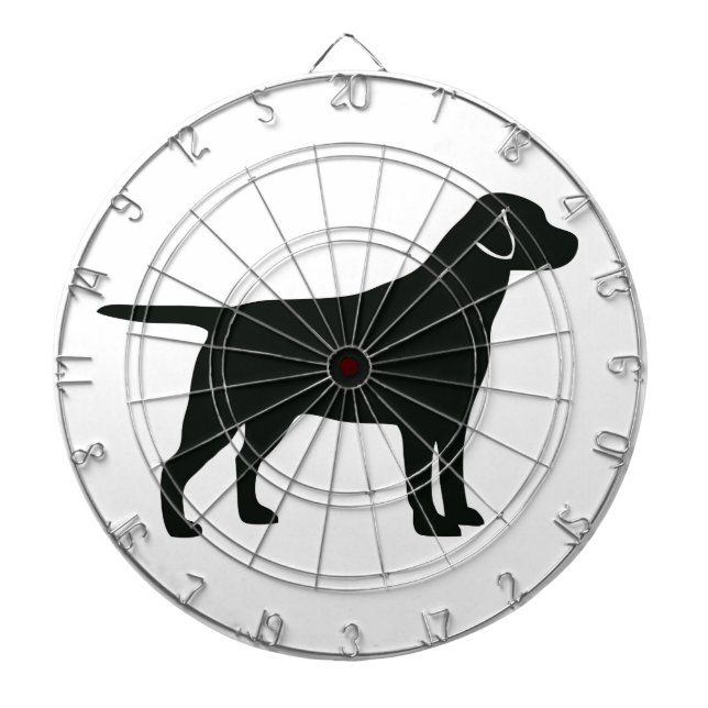 Cible De Fléchettes Chien du Black Lab (Devant)