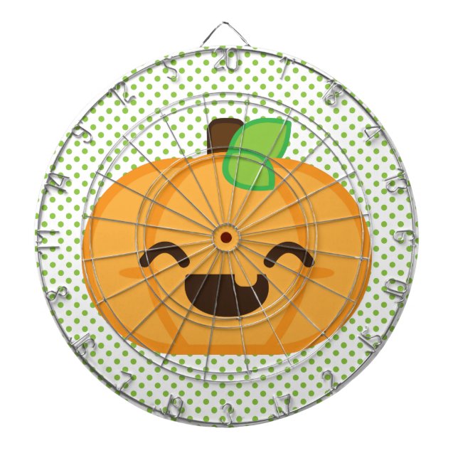 Cible de flechettes Citrouille Kawaii Jack-o'-lant (Devant)