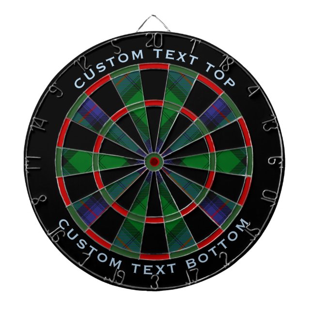 Cible de flechettes Clan Armstrong Tartan (Devant)