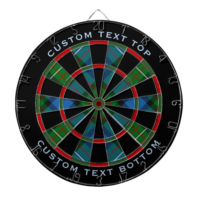 Cible de flechettes Clan Ferguson Tartan (Devant)