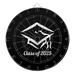 Cible De Fléchettes Classe de graduation de 2025 BLKWHT année personna