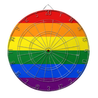 Cible De Fléchettes Classic LGBTQ Rainbow Pride drapeau