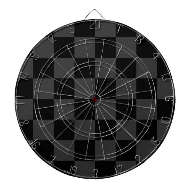 Cible De Fléchettes Classic moderne noir & fumée noir tableau de bord  (Devant)