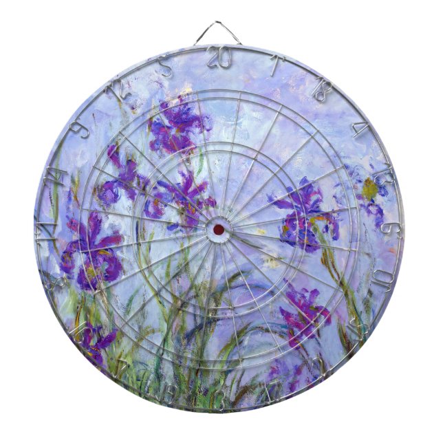 Cible De Fléchettes Claude Monet - Lilac Irises / Iris Mauves (Devant)